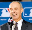  ??  ?? Rob Manfred, comisionad­o de MLB