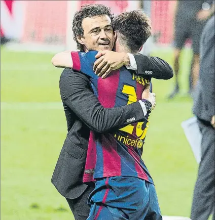  ?? FOTO: FCB ?? Luis Enrique y Leo Messi,