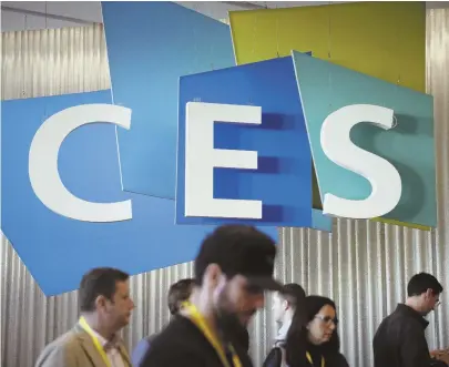  ?? AP FILE PHOTO ?? TECH EVENT: The annual CES gadget show kicks off tomorrow in Las Vegas, with manufactur­ers expected to unveil new ways for consumers to control their products with voice commands.