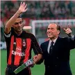  ??  ?? Paolo Maldini Su Silvio Berlusconi