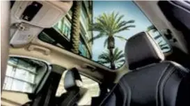  ??  ?? The panoramic glass sunroof on new Ford Mustang Mach-e electric. (Ford)