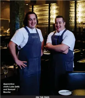  ??  ?? Apprentice chefs Luke (left) and Samuel Bourke