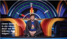  ?? FOTO VTM ?? Lieven Scheire in zijn nieuwe decor van Kan Iedereen Nog Volgen?.