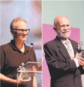  ?? GUSTAVO MENDOZA LEMUS ?? Los creadores fueron homenajead­os ayer en la inauguraci­ón del festival.