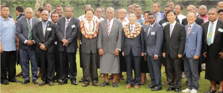  ?? Photo: Ministry of Youth and Sports ?? Participan­ts of the Oceania Saemaul Undong Movement Workshop at the Novotel Suva Lami Bay Hotel in Suva.