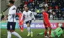  ?? Photograph: Carl Recine/Reuters ?? Ben Chilwell scores his first England goal, against Andorra, after being a late recall to the squad.