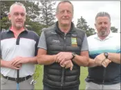  ?? ?? John Meyler’s Team in the recent golf classic John Meyler, John O’Callaghan and Mark O’Halloran.