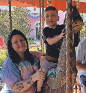  ?? WHITAKER FAMILY PHOTO ?? Kendall Whitaker knew her 5- year- old son, Easton, wouldn’t live long with his failing heart. She just hoped he wouldn’t die alone.