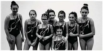  ??  ?? Les gymnastes longuevill­aises ont brillé à Gournay-en-Bray.