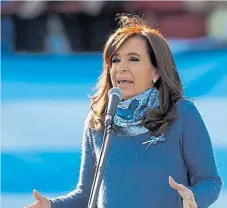  ??  ?? Cristina Kirchner. La candidata a senadora por Unidad Ciudadana lanza su campaña desde Mar del Plata.