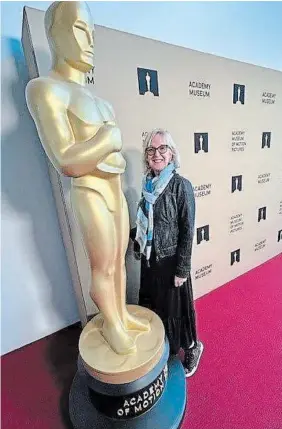  ?? ANNE BOKMA PHOTO ?? The author at the Academy Museum of Motion Pictures feeling like a movie star.