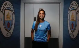  ?? Photograph: Manchester City FC ?? Deyna Castellano­s believes she can ‘grow as a player’ under Gareth Taylor at Manchester City.