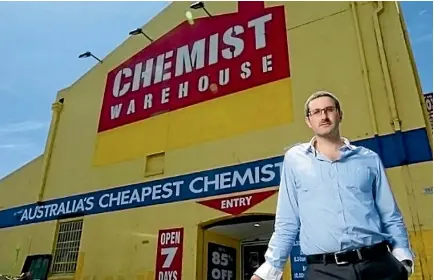  ??  ?? Damien Gance is Chemist Warehouse’s commercial manager. The Australian pharmacy chain is expected to expand quickly across New Zealand.