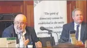  ?? HT PHOTO ?? Mir Suleman Dawood Jan Ahmedzai addresses a seminar at the House of Lords in London on Thursday.