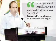  ??  ?? Explica. Fernando Purón puso el dedo en la llaga sobre el tema de la trata de personas.