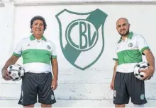  ??  ?? "Gula" junto a otros dos próceres que dio el club de la Loma: Rodrigo Ezequiel Palacio y el querible Ernesto Fermín Ancán.