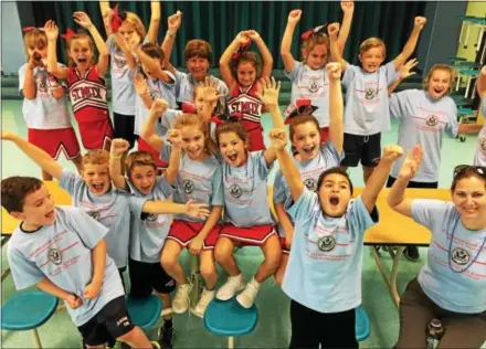  ?? SUBMITTED PHOTO ?? St. Maximilian Kolbe students celebrate after learning their school was named a Blue Ribbon School.