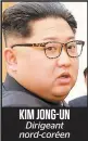  ??  ?? KIM JONG-UN Dirigeant nord-coréen