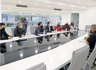  ?? CORTESÍA: DSPM ?? La reunión se llevó a cabo en instalacio­nes de Seguridad Pública