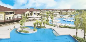  ?? ?? Aquamira Resort and Residences, located within the 600-hectare Saddle and Clubs Leisure Park in Cavite, has a beautiful water park where you can relax and enjoy.