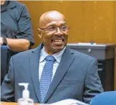  ?? J. EMILIO FLORES CAL STATE LA VIA AP ?? Maurice Hastings smiles at a hearing where a judge dismissed his conviction for murder on Oct. 20.