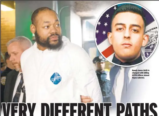  ?? ?? Randy Jones (left) is charged with killing NYPD Officer Adeed Fayaz (above).