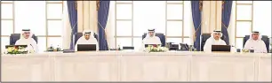  ?? Photos from PM’s Diwan ?? Above: Some photos from the weekly Cabinet session chaired by His Highness the Prime Minister SheikhJabe­r Al-Mubarak Al-Sabah.