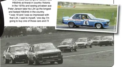  ??  ?? Here’s a surviving L34 Torana that had three distinctiv­e liveries in each of its three Bathurst campaigns. It started off in blue, not unlike the colour of the race winner John Goss, in 1974; then posted its best result in 1975 in yellow, again, the same colour as that year’s winner.