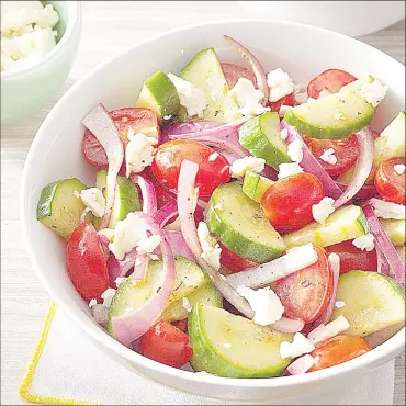  ??  ?? This delicious salad takes just 15 minutes to make and while you could eat it right away.