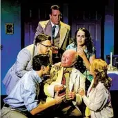  ?? KEN JACQUES ?? Jim Chovick, center, in Scripps Ranch Theatre’s 2015 production of the comedy “Beau Jest.”