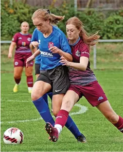  ?? Picture: Brian Rossiter ?? Tuffley Rovers went out of the Women’s FA Cup with a 2-0 loss to Paulton