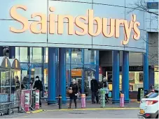  ??  ?? Sainsbury’s issued an unplanned profits upgrade.