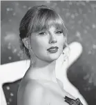  ?? INVISION] [EVAN AGOSTINI/ ?? Taylor Swift in 2019