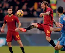  ?? GETTY ?? Daniele De Rossi, 34 anni, 19 presenze stagionali