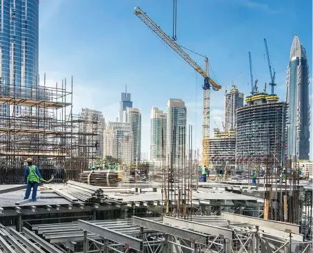  ?? Shuttersto­ck ?? Dubai’s Purchasing Managers’ Index climbed to 58.5 in February, which shows that its non-oil sector is one of the fastest growing worldwide.