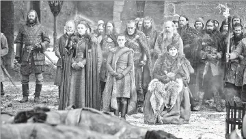  ??  ?? House Stark on Game of Thrones, episode 4 season 8. — Courtesy of HBO