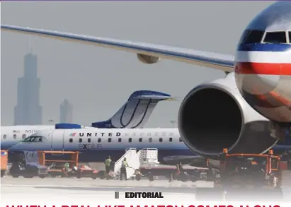  ?? M. SPENCER GREEN/ AP FILES ?? A planned redesign and expansion of O’Hare is expected to add the flight capacity of an entire additional airport— essentiall­y another Midway.