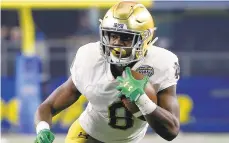  ?? MICHAEL AINSWORTH/AP ?? Jafar Armstrong returns to the backfield for Notre Dame, which will be seeking to return to the College Football Playoff.