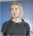  ??  ?? EU High Representa­tive Federica Mogherini