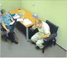  ?? SCREEN GRAB ?? Niagara Regional Police Det. Const. Lisa Isherwood interviews Brian Matthews during an interrogat­ion room interview.