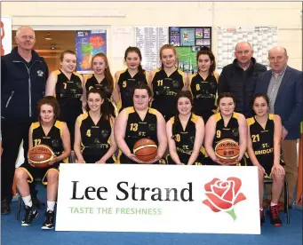  ??  ?? St Bridgets team Edel Brosnan, Gabrielle O’Brien, Siobhan Brosnan, Maura O’Connor, Maire O’Connor (back) Bertie Griffin Coach, Cait O’Mahony, Ciara Fitzgerald, Grace Daly Joyce O’Connor, Orla O’Sullivan, Ellen Dennehy, Denis Porter Coach who played TK...