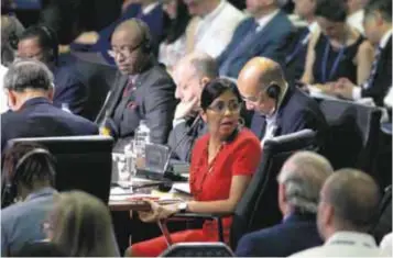  ?? |AP ?? La delegación de Venezuela había abandonado la sesión en la inauguraci­ón de la asamblea.
