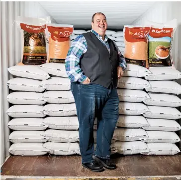  ??  ?? Through his company AGT, Al-Katib is experiment­ing with new plant-protein formulatio­ns