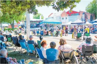  ?? Photo / Lewis Gardner ?? Families enjoy a great day at the Riverside Shindig last year.