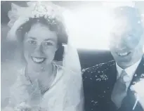  ?? ?? Left: George and Margaret Clark on their wedding day.