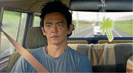  ?? ?? John Cho in the movie Don’t Make Me Go, which was partly filmed on Christchur­ch motorways.