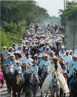  ?? ARISTEO ABUNDIS ?? Se celebró una gran cabalgata.