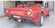  ?? FOTO: PIEL ?? Der Ferrari wird nun kriminalte­chnisch untersucht.