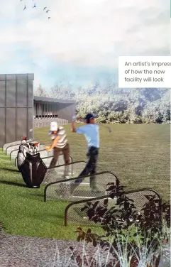  ?? ?? An artist’s impression of how the new facility will look