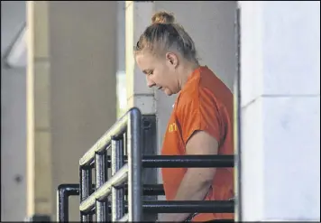  ?? HYOSUB SHIN / HSHIN@AJC.COM ?? Reality Leigh Winner leaves Federal Justice Center after her bond hearing on Thursday. The judge denied bond for her, citing the nature of the crime and the weight of the evidence.